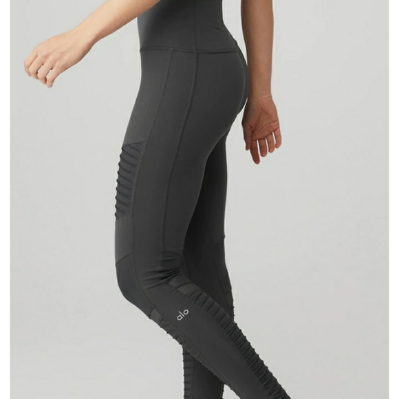 Alo (M) Anthracite Moto legging - Picture 3 of 8